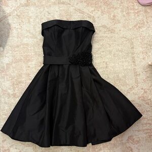 White House Black Market Strapless Black Dress